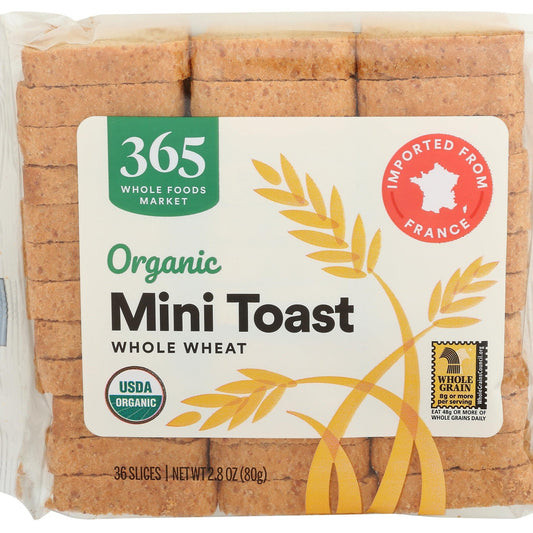 365 Mini Tostadas de Trigo Orgánicas 79 g