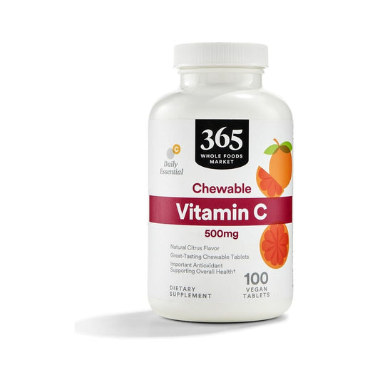365 Vitamina C Masticable 500 Mg 100 Tabletas