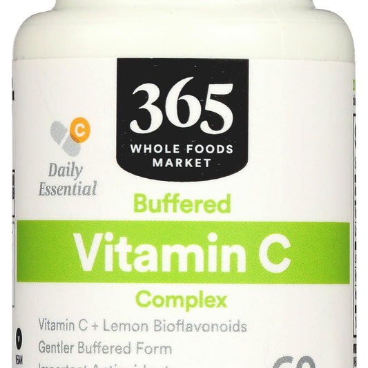 365 Vitamina C Buffered con Bioflavonoides 500 Mg 60 Cápsulas