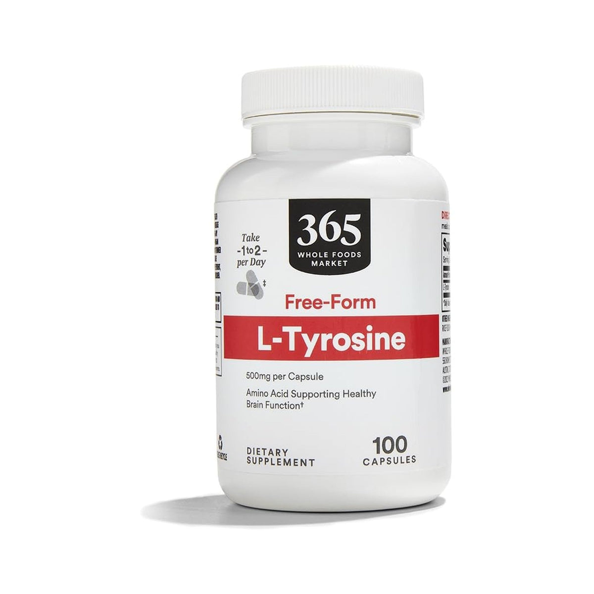365 L-Tirosina 500 Mg 100 Cápsulas