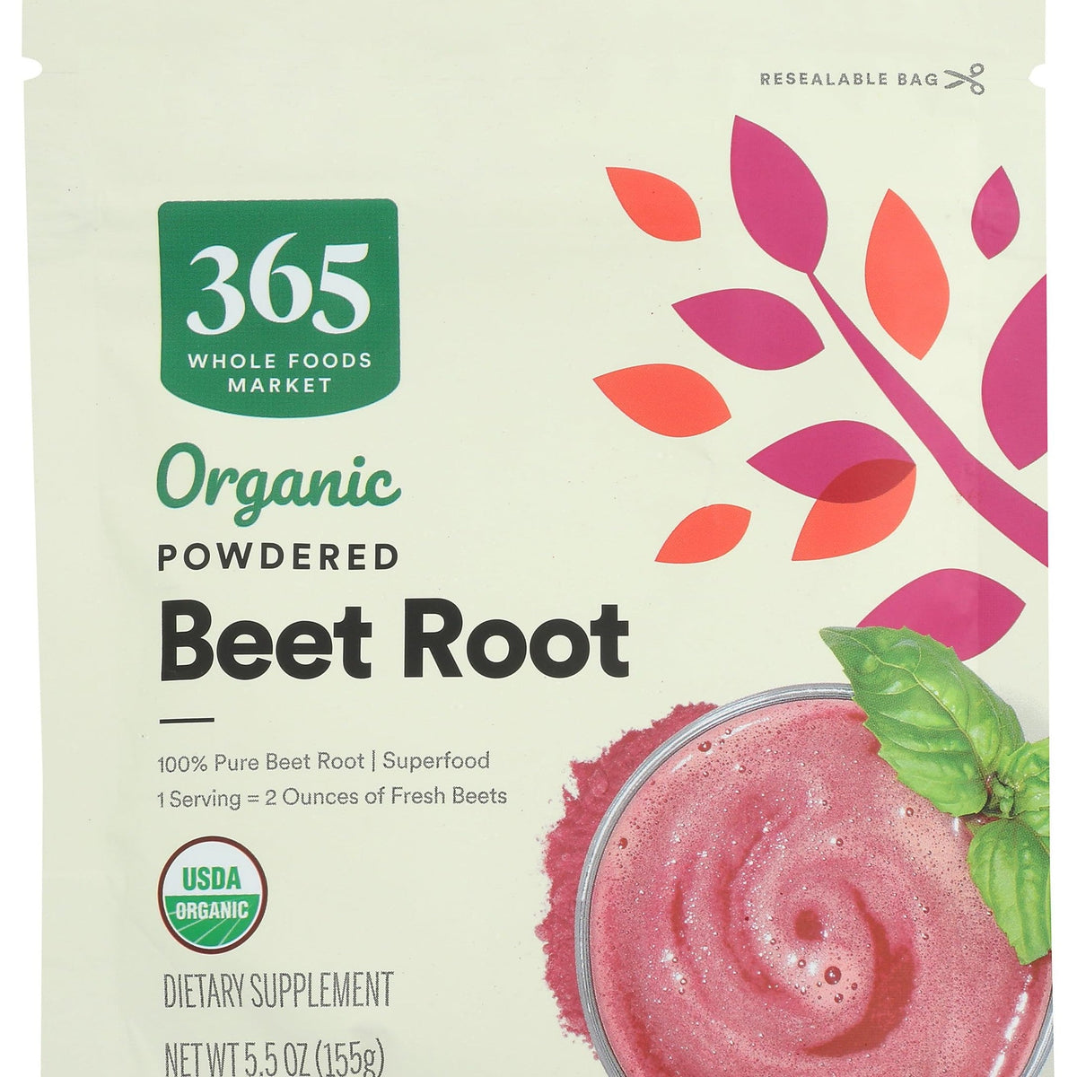 365 Betabel en Polvo Orgánico 156 g