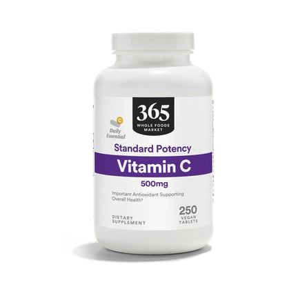 365 Vitamina C 500 Mg 250 Tabletas