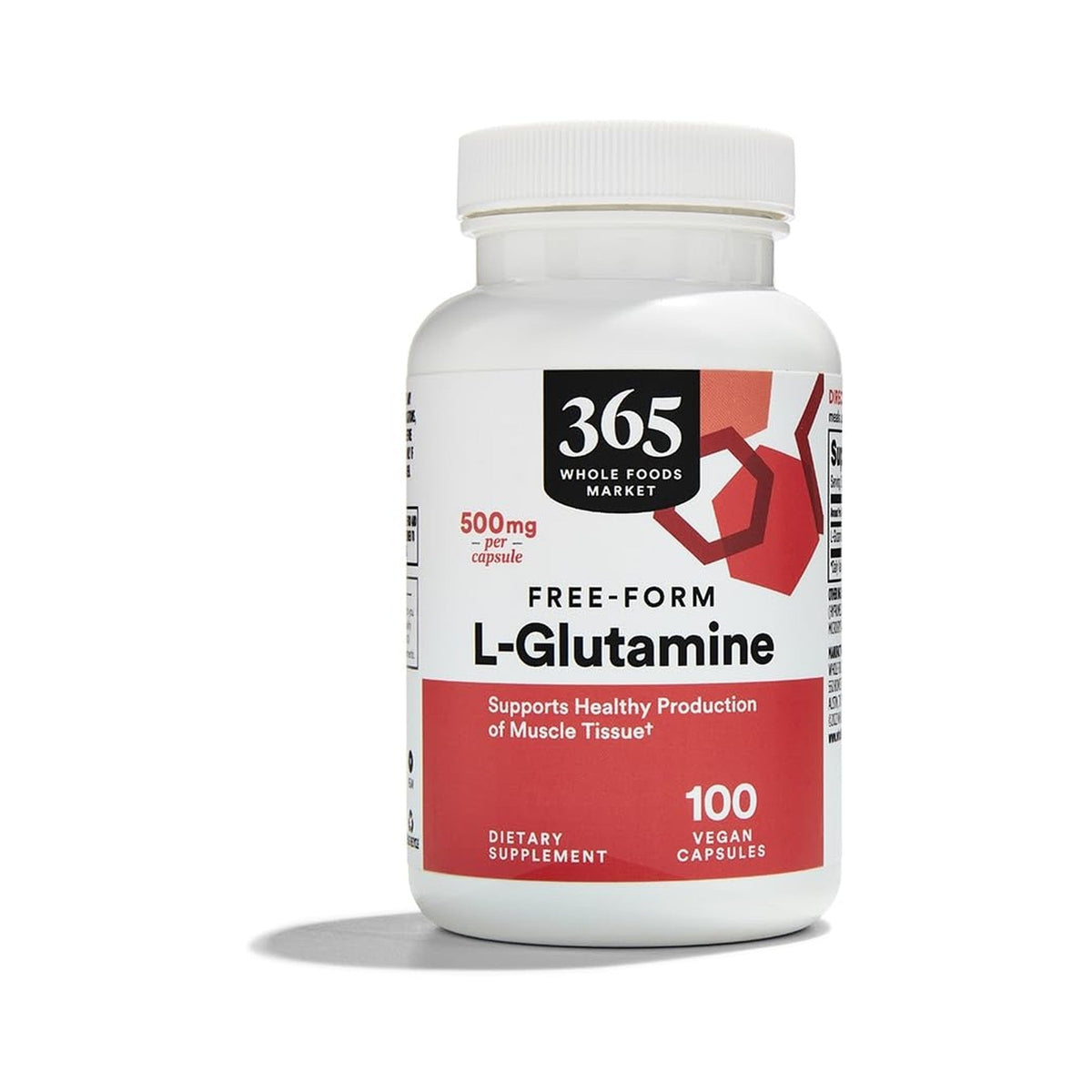 365 L-Glutamina 500 Mg 100 Cápsulas