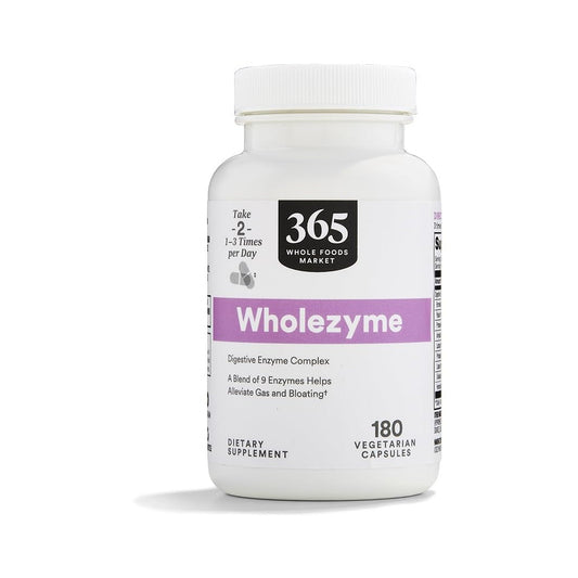 365 Wholezyme Enzimas Digestivas 180 Tabletas