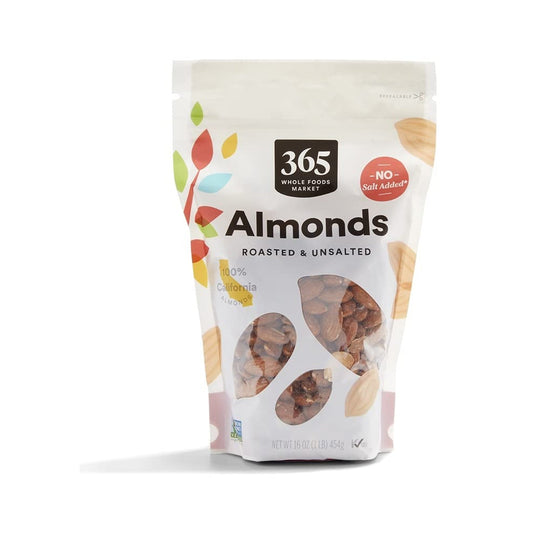 365 Almendras Tostadas Sin Sal 454 g