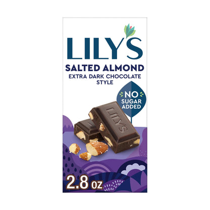 Lily's Barra de Chocolate Amargo 70% con Almendras Saladas 79 g