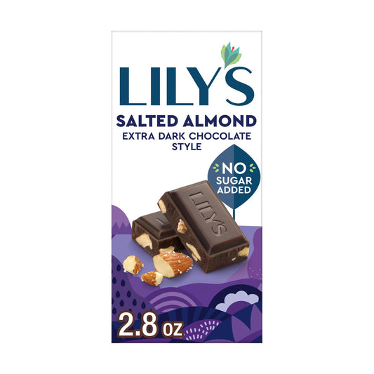 Lily's Barra de Chocolate Amargo 70% con Almendras Saladas 79 g