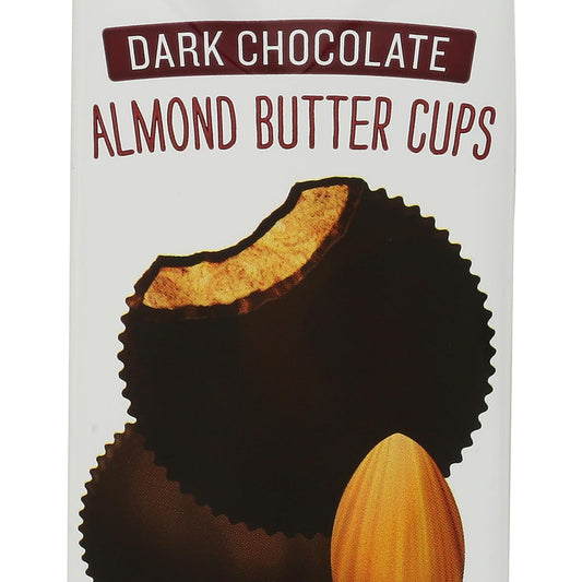 Justin's Tazas de Chocolate Amargo con Crema de Almendra Orgánicas 40 g