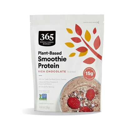 365 Mezcla de Proteína Vegetal para Smoothie Sabor Chocolate 255 g