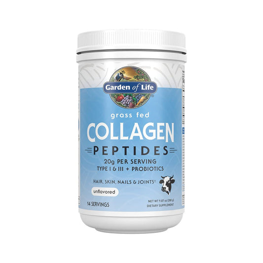 Garden of Life Péptidos de Colágeno de Res Alimentada con Pasto Sin Sabor 280 g