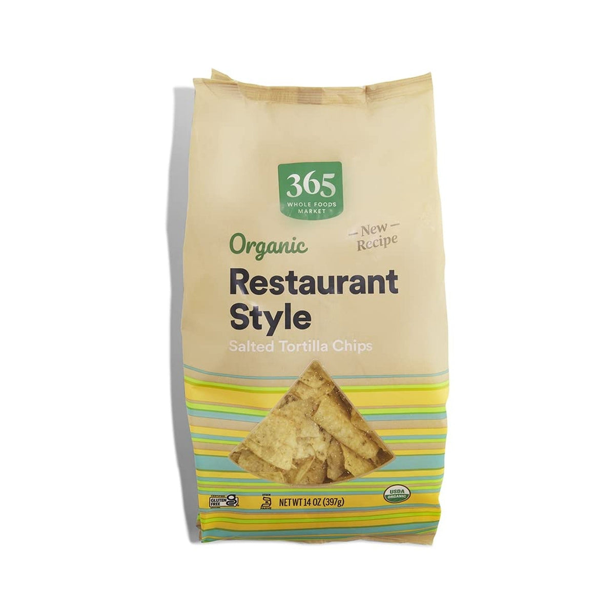 365 Totopos de Maíz Blanco Orgánicos Estilo Restaurante 397 g