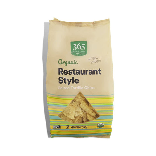 365 Totopos de Maíz Blanco Orgánicos Estilo Restaurante 397 g