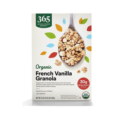 365 Granola Orgánica de Vainilla Francesa y Almendra 482 g