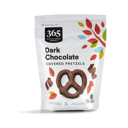 365 Pretzels Cubiertos de Chocolate Amargo 142 g