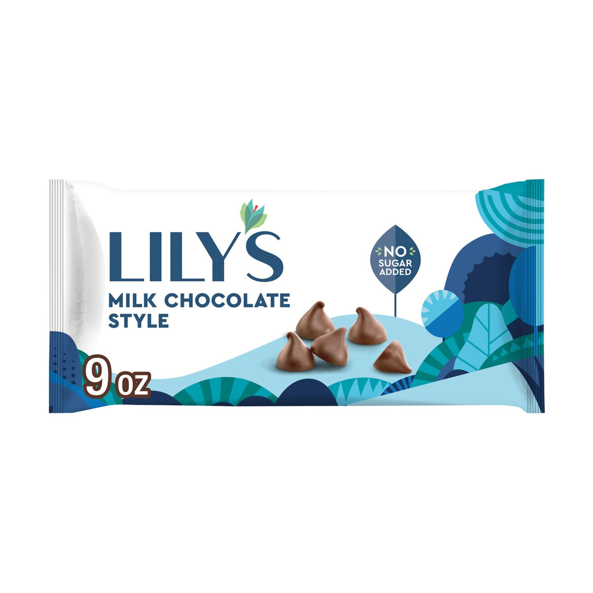 Lily's Chispas de Chocolate con Leche para Hornear Sin Azúcar Añadida 255 g