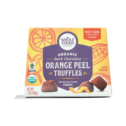 Whole Foods Market Trufa de Chocolate con Naranja Orgánica 198 g