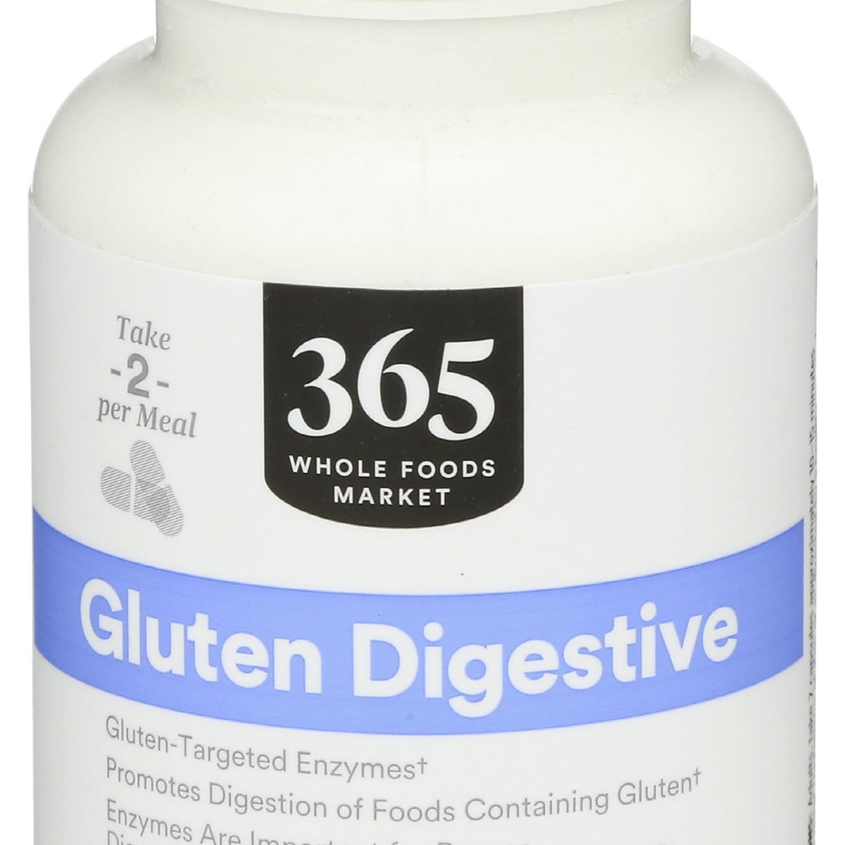 365 Enzimas Digestivas para Gluten 60 Cápsulas