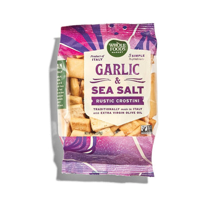 Whole Foods Market Galletas Rústicas Italianas de Ajo 170 g
