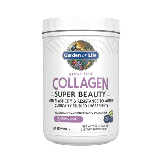 Garden of Life Colágeno Super Beauty Sabor Mora Azul y Açaí en Polvo 270 g