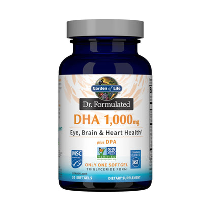 Garden of Life DHA Más DPA 1000 Mg 30 Cápsulas