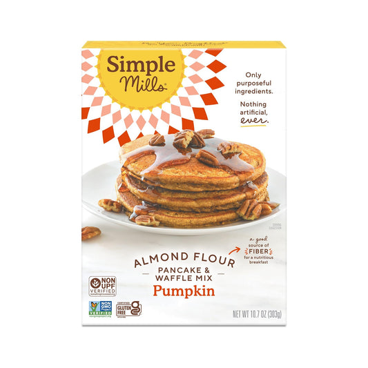 Simple Mills Harina para Hot Cakes y Waffles de Calabaza Sin Granos 303 g