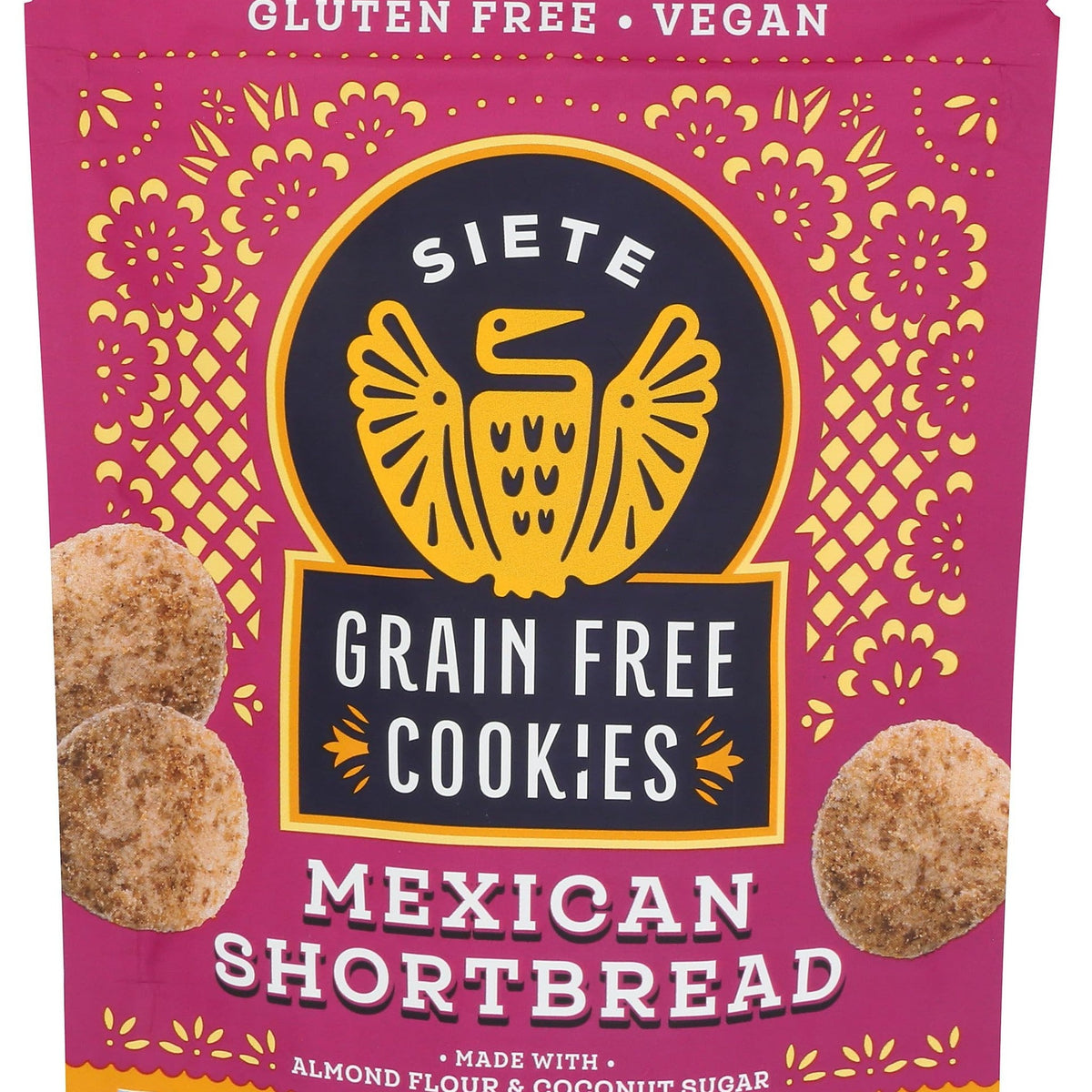 Siete Galletas de Mantequilla Mexicanas Sin Granos 128 g