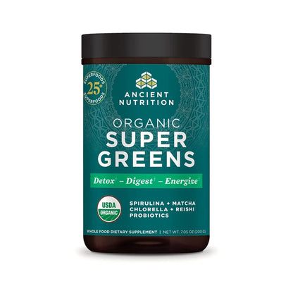 Ancient Nutrition Super Greens Orgánico en Polvo 200 g