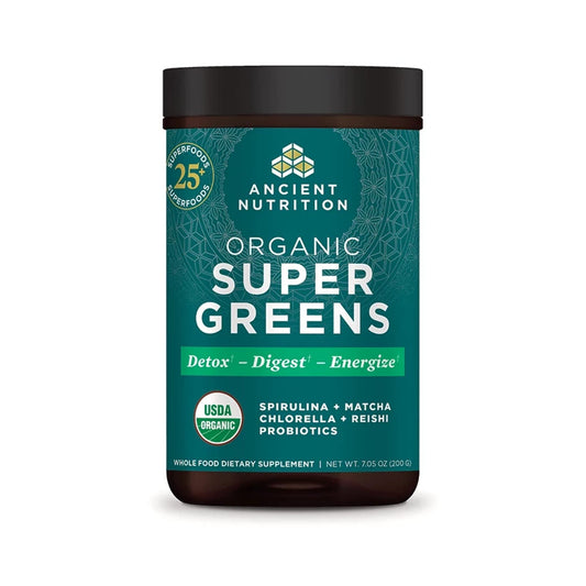 Ancient Nutrition Super Greens Orgánico en Polvo 200 g