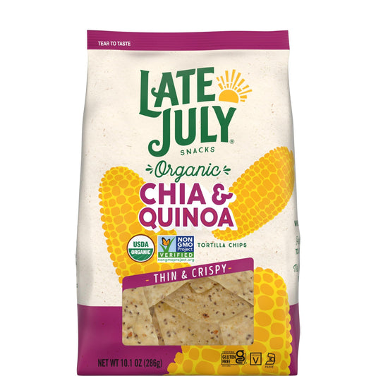 Late July Totopos Orgánicos con Chía y Quinoa Estilo Restaurante 286 g