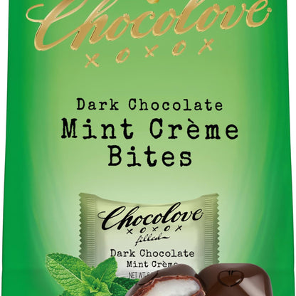 Chocolove Bocaditos de Chocolate Amargo Rellenos de Crema de Menta 99 g