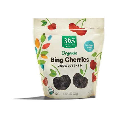 365 Cerezas Bing Deshidratadas Orgánicas Sin Azúcar 227 g