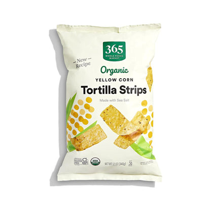 365 Tiras de Tortilla de Maíz Amarillo Orgánicas 340 g