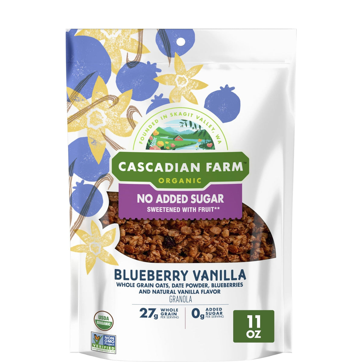 Cascadian Farm Granola Orgánica de Mora Azul y Vainilla 312 g