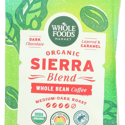 Whole Foods Market Café en Grano Orgánico Sierra Blend 340 g