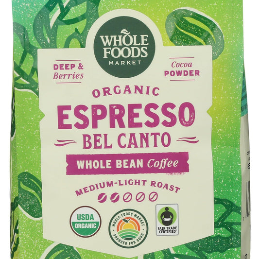 Whole Foods Market Café en Grano Orgánico Bel Canto 340 g