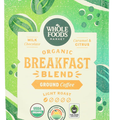 Whole Foods Market Café Molido Orgánico Breakfast Blend 340 g