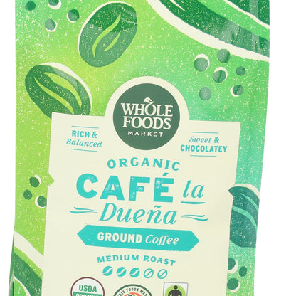 Whole Foods Market Café Molido Orgánico Café La Dueña 340 g