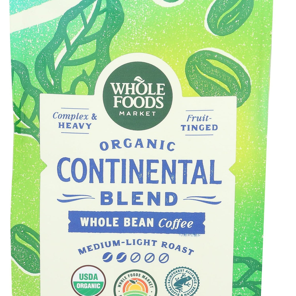 Whole Foods Market Café en Grano Orgánico Continental Blend 340 g