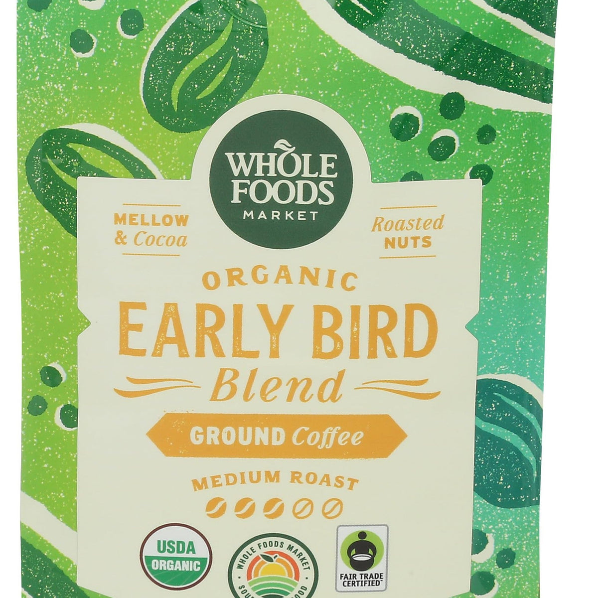 Whole Foods Market Café Molido Orgánico Early Bird Blend 340 g