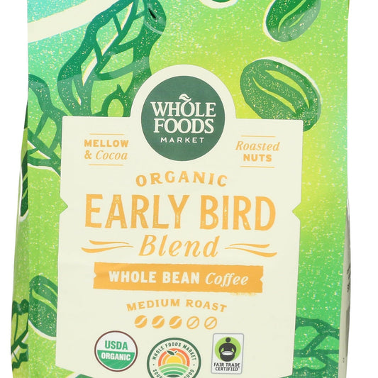 Whole Foods Market Café en Grano Orgánico Early Bird 340 g
