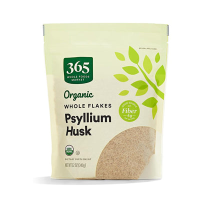 365 Psyllium Husk Orgánico en Polvo 340 g