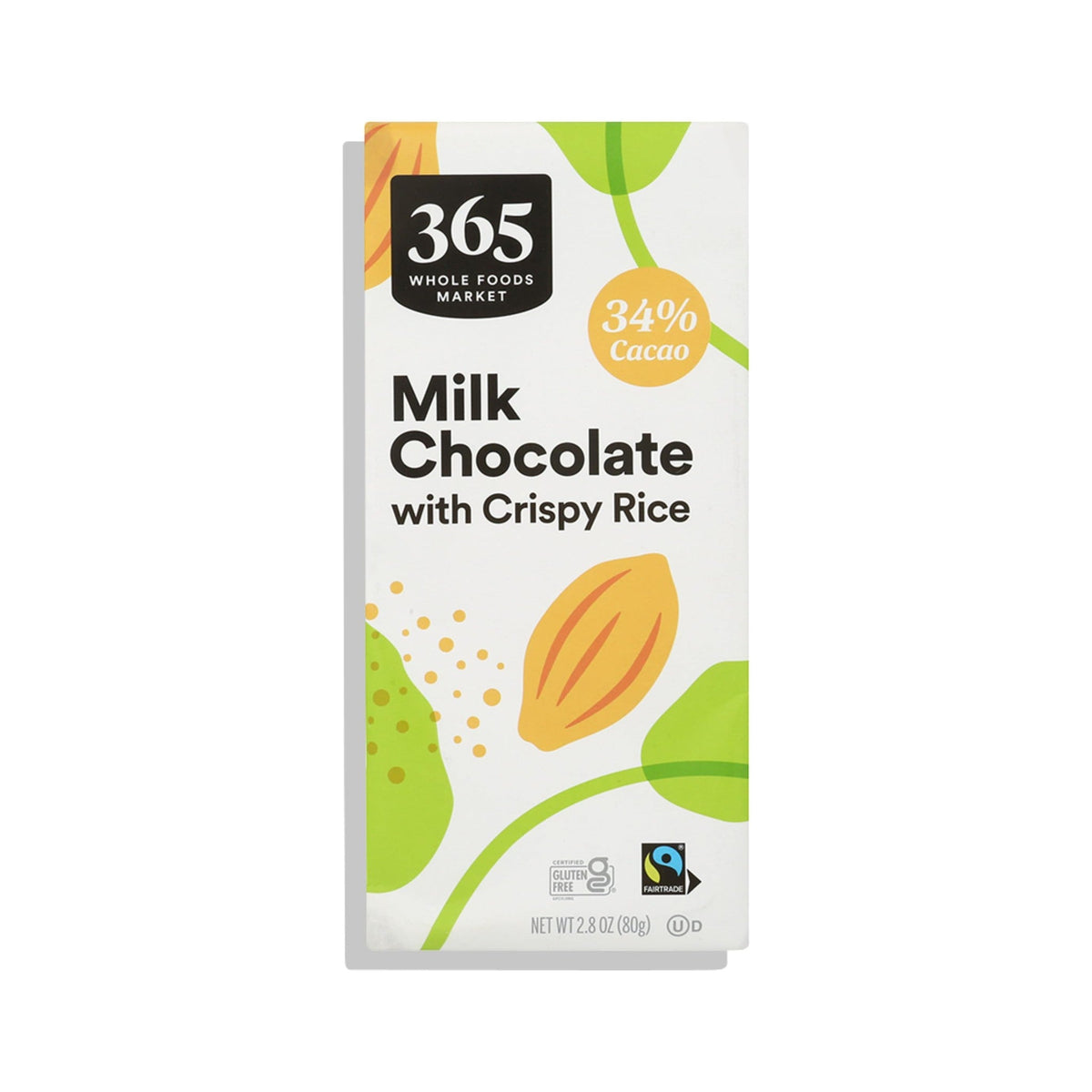 365 Barra de Chocolate con Leche y Arroz Inflado 79 g