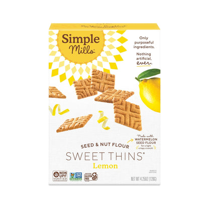 Simple Mills Galletas Delgadas de Limón Sin Granos 120 g