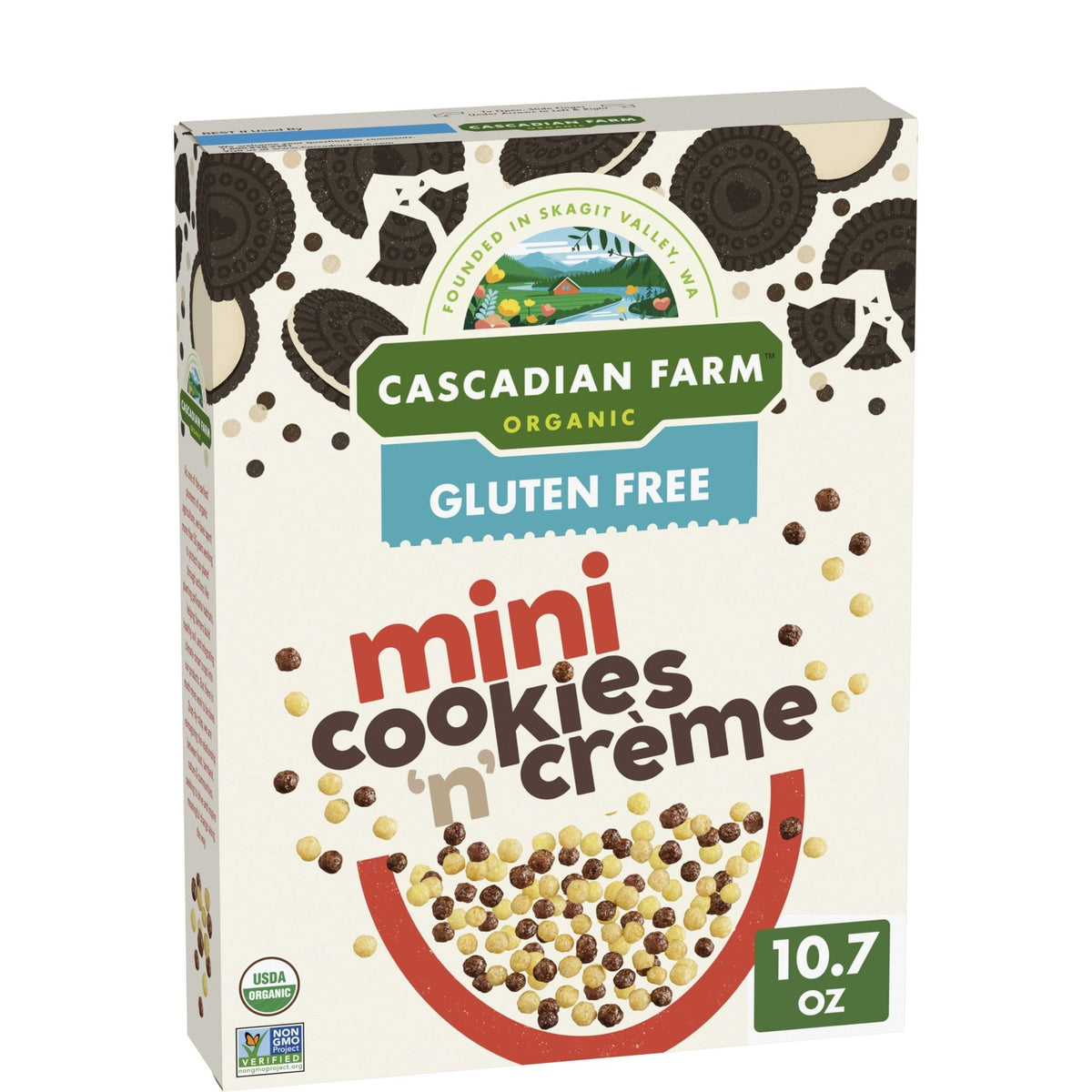 Cascadian Farm Cereal Orgánico Mini Cookies N' Creme 303 g