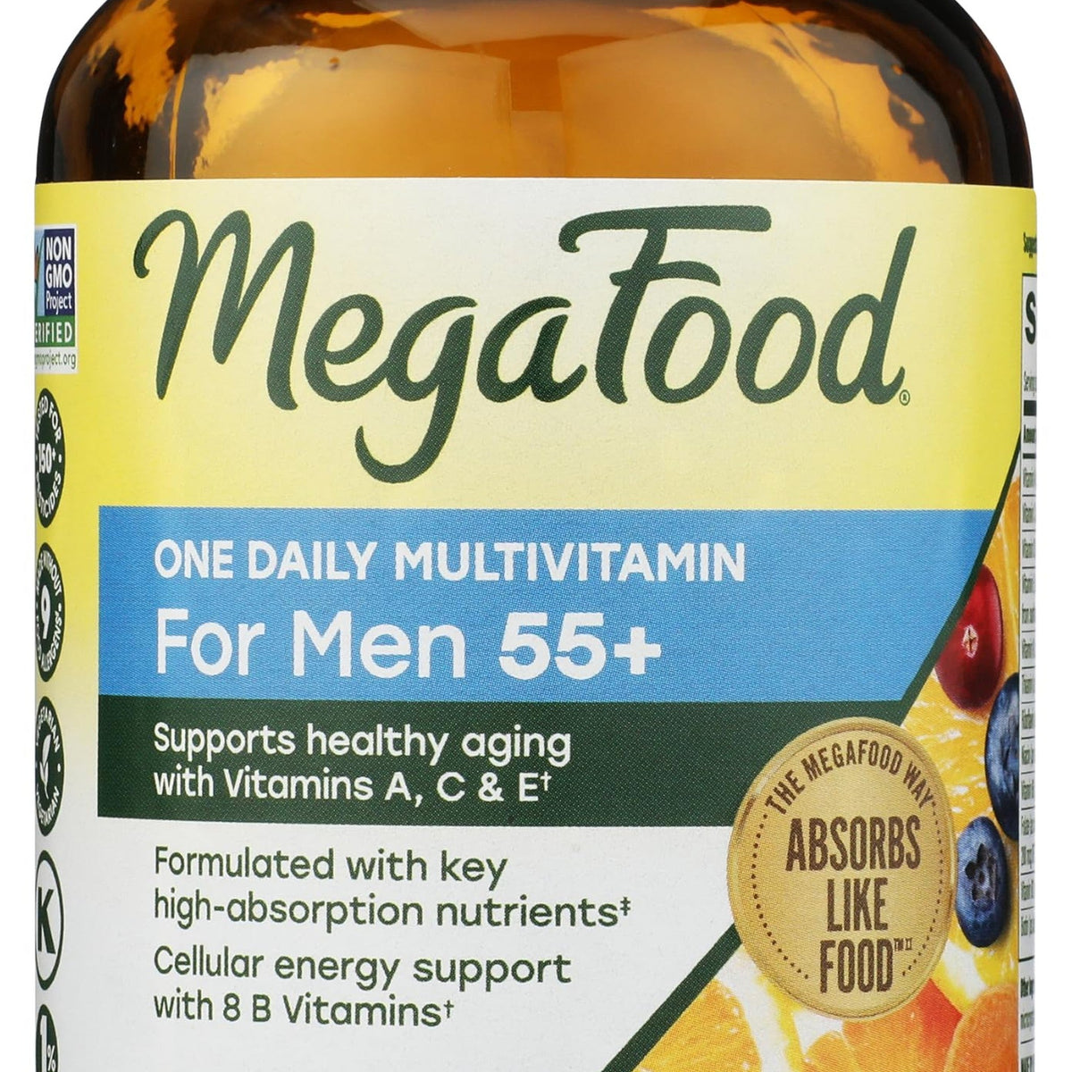 MegaFood Multivitamínico Hombre 55+ Una Al Día 72 Tabletas
