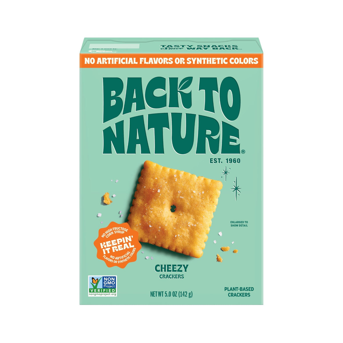 Back to Nature Galletas Sabor Queso 142 g