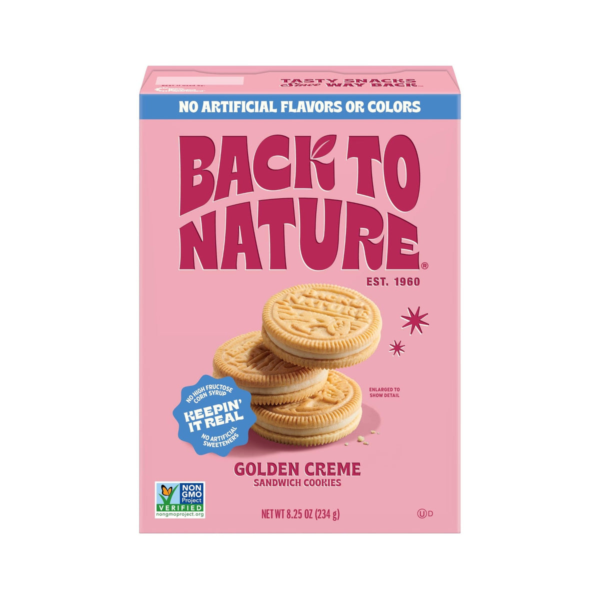Back to Nature Galletas Sándwich Doradas Rellenas de Crema 234 g