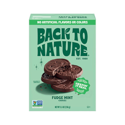 Back to Nature Galletas de Menta Cubiertas de Chocolate 156 g
