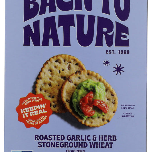 Back to Nature Galletas de Trigo con Ajo Rostizado y Hierbas