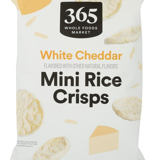 365 Mini Crujientes de Arroz Sabor Queso Cheddar Blanco 142 g